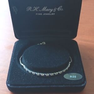 Macy's Sapphire and Sterling Bracelet ■ New in Gift Box